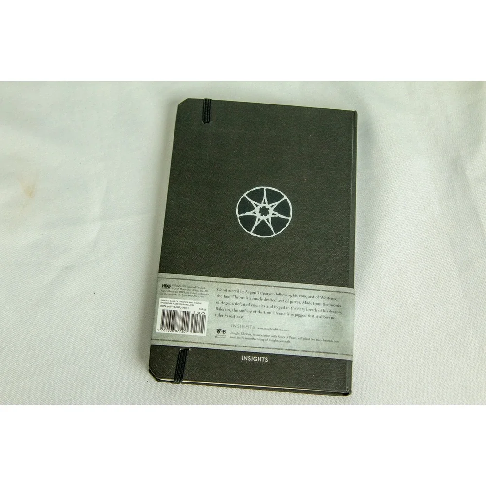 Game of Thrones Iron Throne Ruled Journal Hardcover Notebook Insight Editions